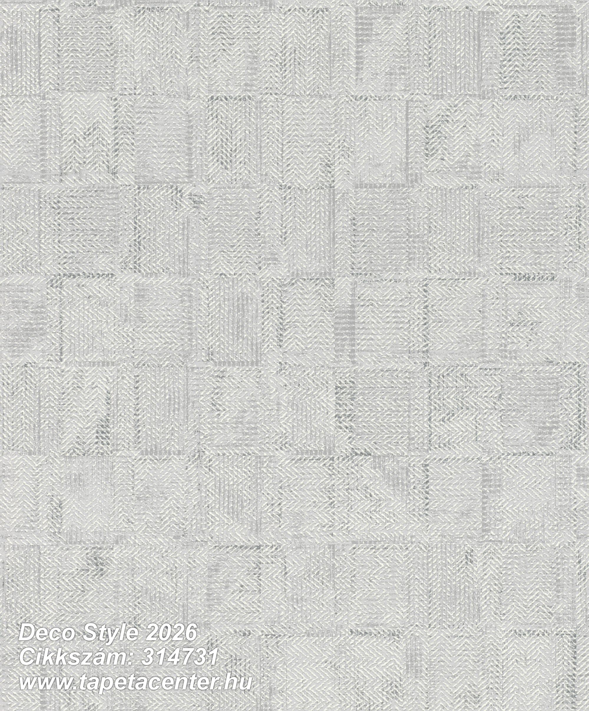Geometriai mintás,szürke,lemosható,vlies tapéta 